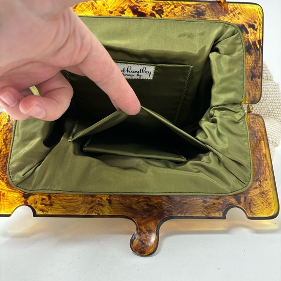 Vintage Maud Hundley Tapestry Needlepoint Purse Bag Floral - Picture 8 of 16